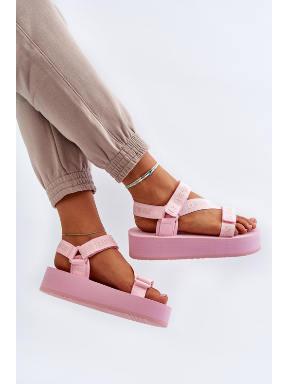 BIG STAR SHOES Női platform szandál Big Star rózsaszín