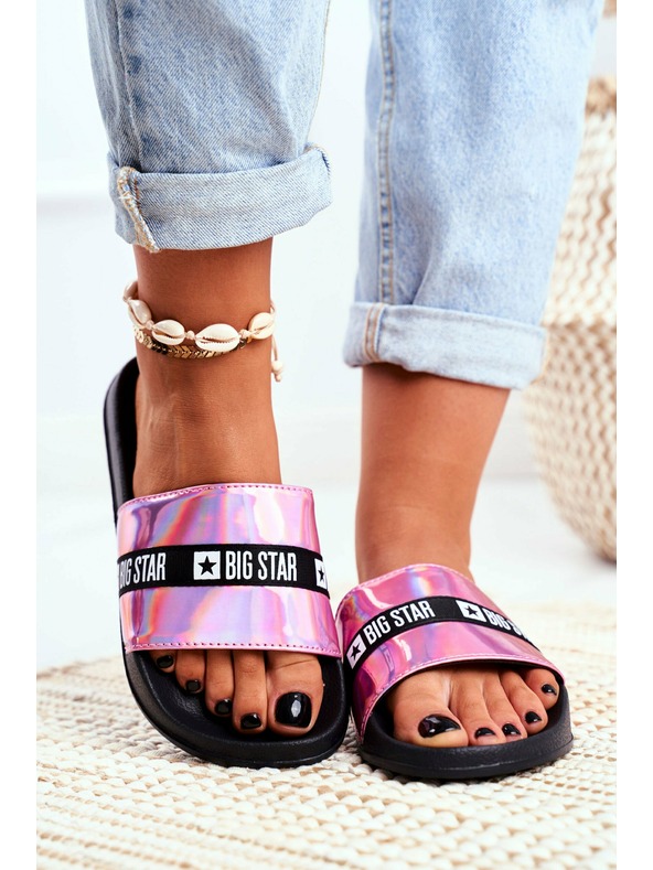 BIG STAR SHOES Női divat papucs Big Star - rózsaszín