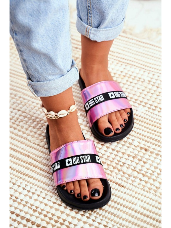 BIG STAR SHOES Női divat papucs Big Star - rózsaszín