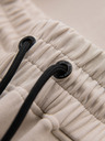 Ombre Clothing Férfi tréningnadrág bordázott mandzsettával és díszes cipzárral - homok Ombre Clothing