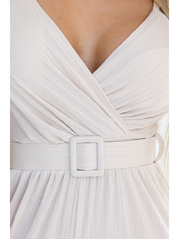 numoco Elegáns, széles szárú, övvel ellátott, elegáns, tekercses kezeslábas Numoco