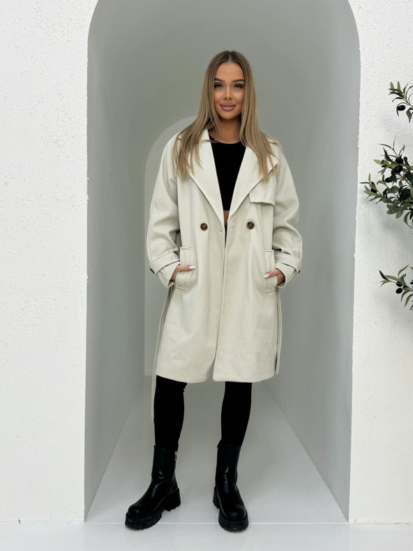 Edoti Női divatos kabát - bézs EDOTI