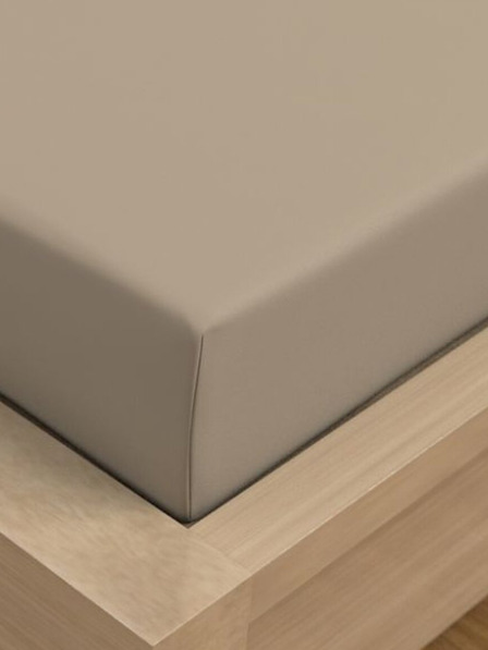 Kvalitex LUXURY COLLECTION szatén lepedő 220x200cm bézs