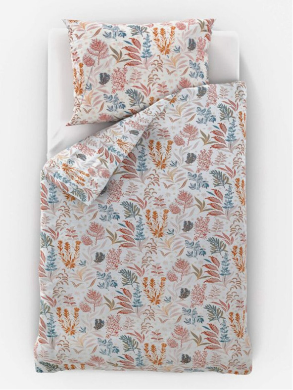 Kvalitex Luxury Collection szatén hosszabbított ágynemű 140x220, 70x90cm Coral garden Kvalitex