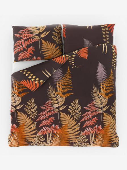 Kvalitex Luxury Collection szatén francia hosszabbított ágynemű 1+2, 240x220, 70x90cm Kapradí barna Kvalitex