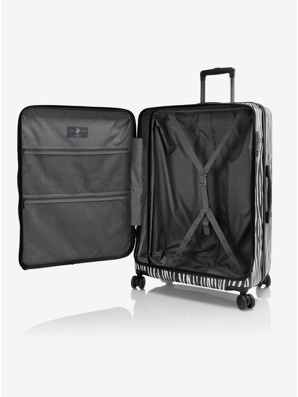 Heys Fehér-fekete állat mintás utazótáska Heys EZ Fashion L Zebra