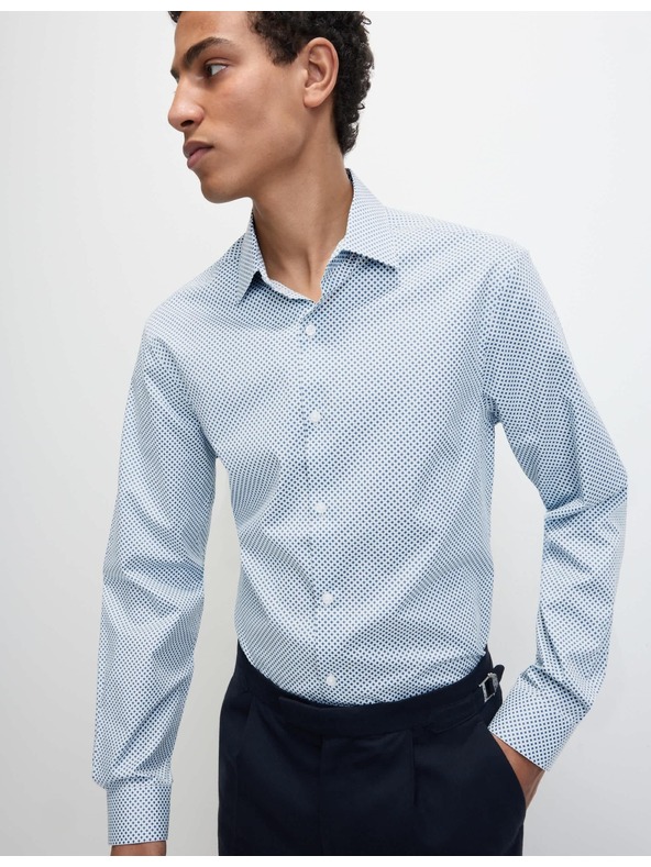 Marks & Spencer Marks & Spencer normál fazonú pamut ing kék