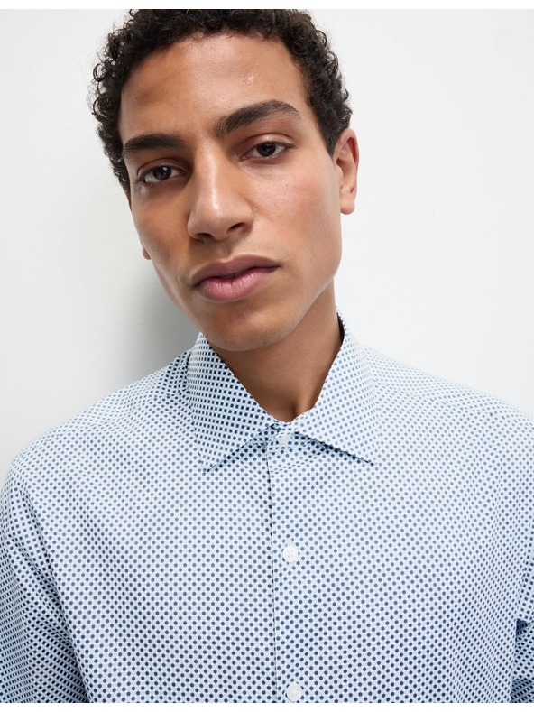 Marks & Spencer Marks & Spencer normál fazonú pamut ing kék