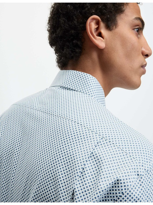 Marks & Spencer Marks & Spencer normál fazonú pamut ing kék