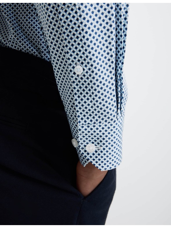 Marks & Spencer Marks & Spencer normál fazonú pamut ing kék