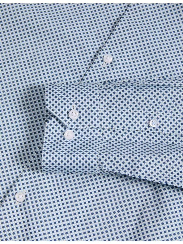 Marks & Spencer Marks & Spencer normál fazonú pamut ing kék