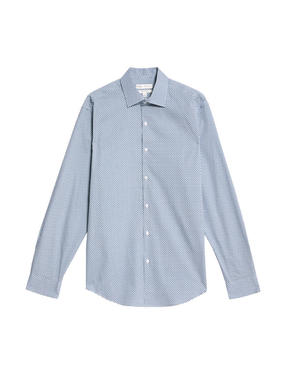 Marks & Spencer Marks & Spencer normál fazonú pamut ing kék