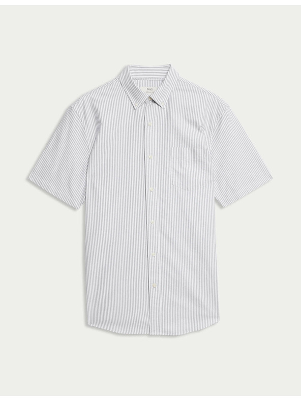 Marks & Spencer Csíkos oxford ing pamutból Marks & Spencer zöld