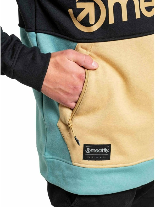 Meatfly Meatfly férfi technikai pulóver Tason Világosbarna