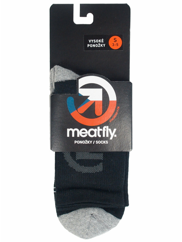 Meatfly Meatfly zokni Long Bike Fekete | Fekete | Méret