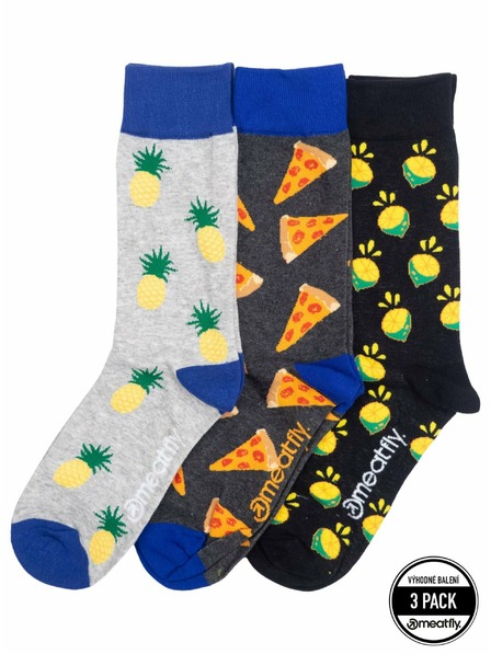 Meatfly Meatfly zokni Lexy Triple Pack Citrus | Sokszínű | Méret