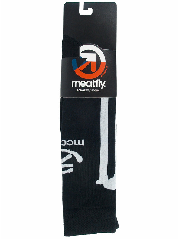 Meatfly Meatfly socks Bones Long Black | White | Size
