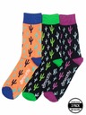 Meatfly Meatfly socks Lexy Triple Pack Cactus | Multicolor | Size