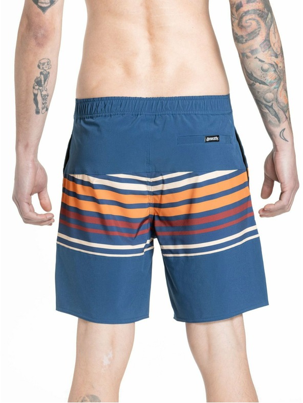 Meatfly Meatfly men's swim shorts Ernie Boardshorts 19" Stripes Navy | Blue | Size