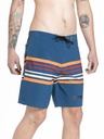 Meatfly Meatfly men's swim shorts Ernie Boardshorts 19" Stripes Navy | Blue | Size
