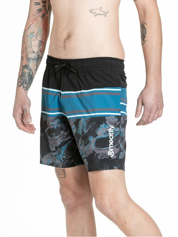 Meatfly Meatfly men's swim shorts Keith Boardshorts 17" Mossy Petrol | Blue | Size