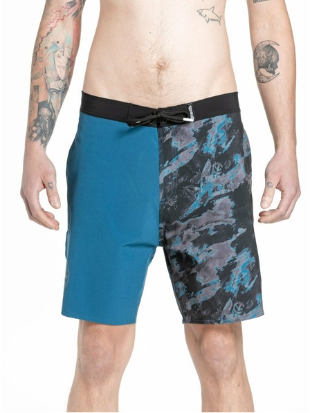 Meatfly Meatfly férfi fürdőnadrág Ernie Boardshorts 19" Mohos Petrólkék | Kék | Méret