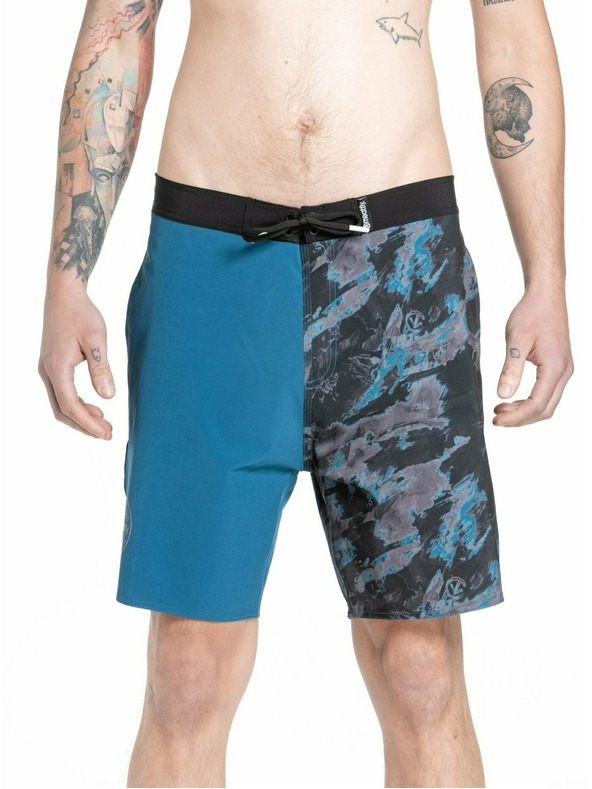 Meatfly Meatfly férfi fürdőnadrág Ernie Boardshorts 19" Mohos Petrólkék | Kék | Méret