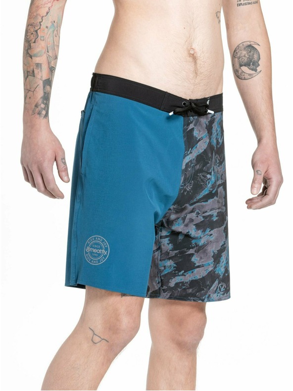 Meatfly Meatfly férfi fürdőnadrág Ernie Boardshorts 19" Mohos Petrólkék | Kék | Méret