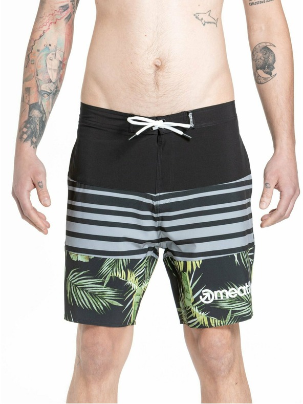 Meatfly Meatfly férfi fürdőnadrág Ernie Boardshorts 19" Pálma | Sokszínű | Méret