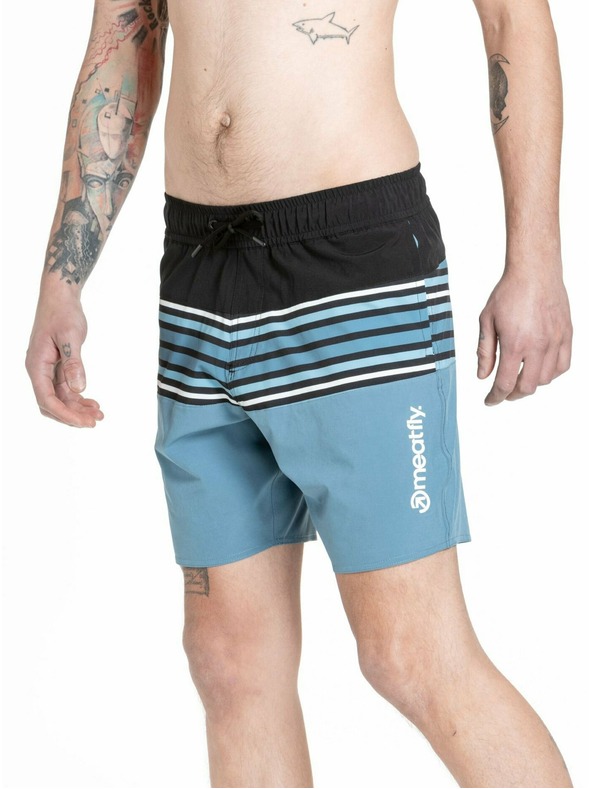 Meatfly Meatfly férfi fürdőnadrág Keith Boardshorts 17" Palakék | Kék | Méret