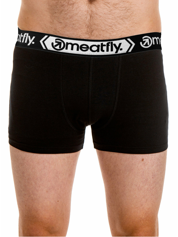 Meatfly Meatfly férfi boxeralsó Balboa Boxershorts négy darabos Fekete/Fekete | Fekete | Méret