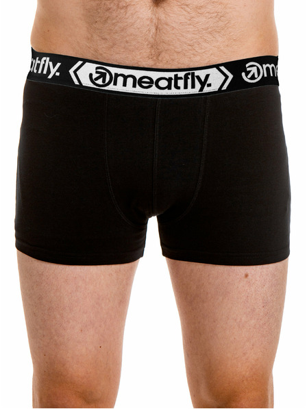 Meatfly Meatfly férfi boxeralsó Balboa Boxershorts négy darabos Fekete/Fekete | Fekete | Méret