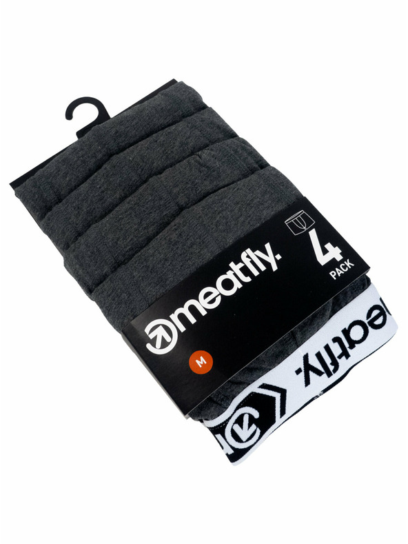 Meatfly Meatfly férfi boxeralsó Balboa Boxershorts négy darabos Szürke Melange | Szürke | Méret
