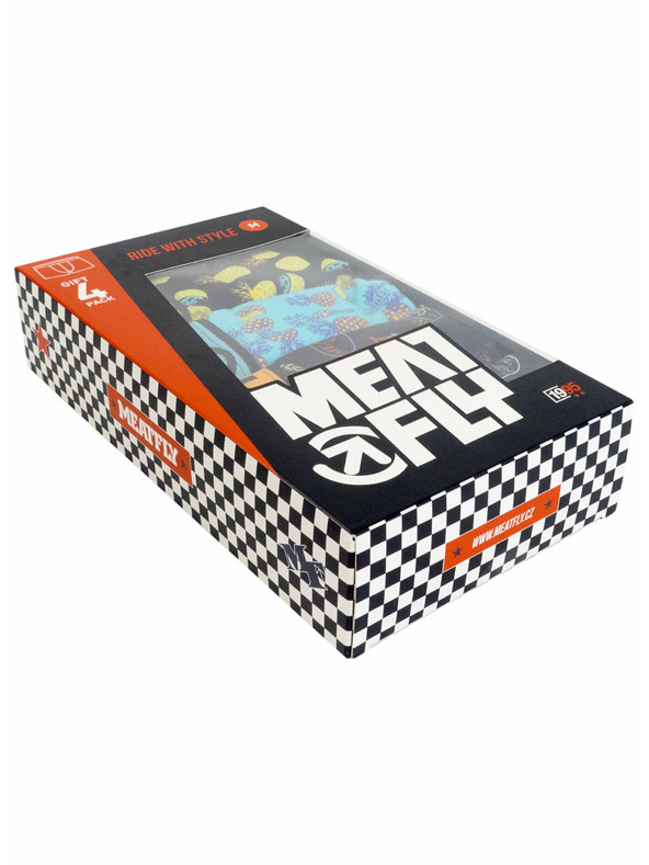 Meatfly Meatfly férfi boxeralsó Balboa Boxershorts Ananász/Badges ajándékcsomag