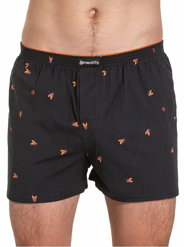 Meatfly Meatfly férfi alsónadrág Agostino Flies ajándékcsomag | Fekete | Méret