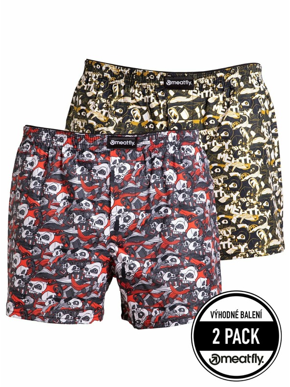 Meatfly Meatfly férfi boxeralsó Agostino Graveyard | Fekete | Méret