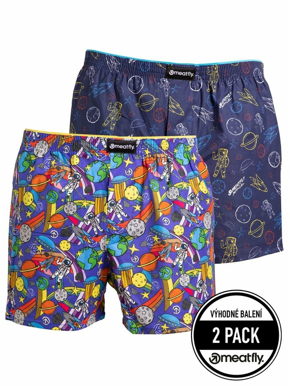 Meatfly Meatfly férfi boxeralsó Agostino Cosmo | Kék | Méret