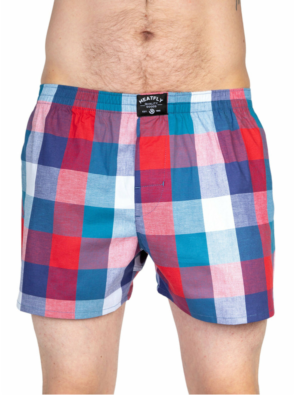 Meatfly Meatfly férfi boxeralsó Doug Navy Red / Green | Piros | Méret