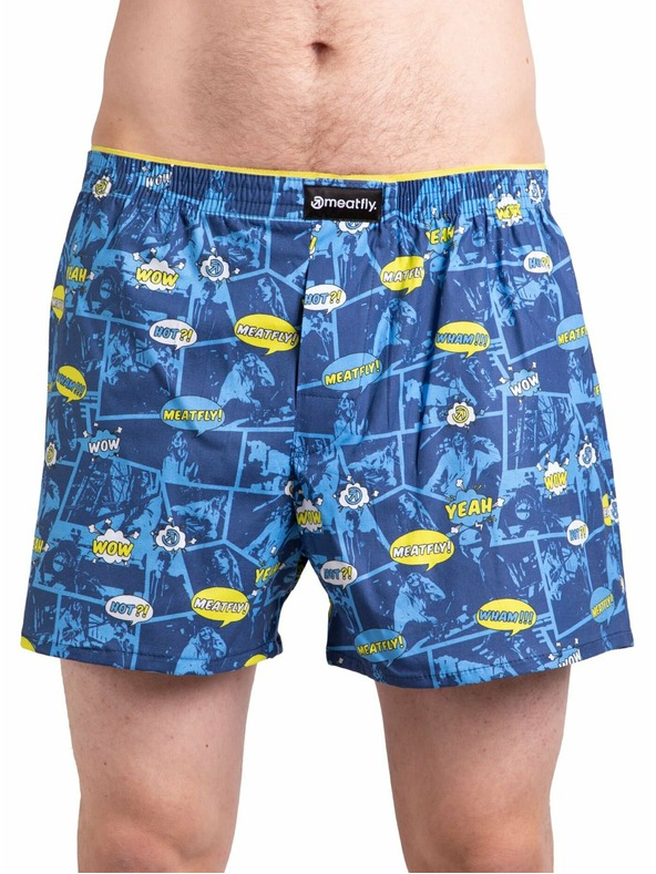 Meatfly Meatfly men's boxers Agostino Yellow/Blue Comics Gift Pack | Yellow | Size