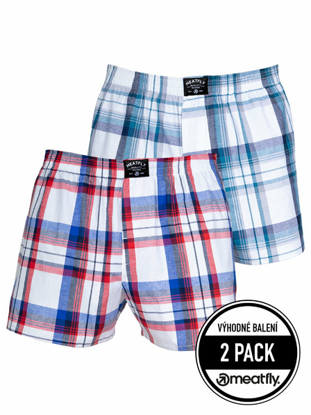 Meatfly Meatfly men's boxers Doug White Red / Blue