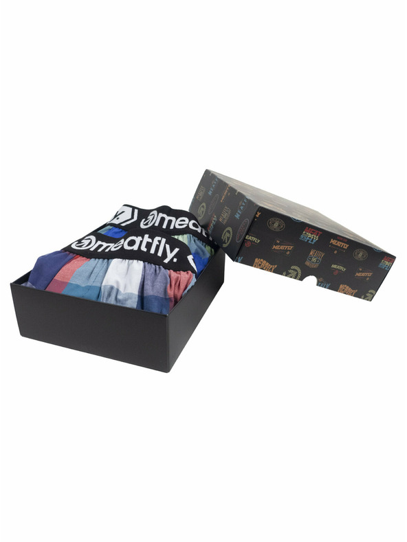 Meatfly Meatfly men's boxers Gigi Navy Red / Green Gift Pack | Red | Size