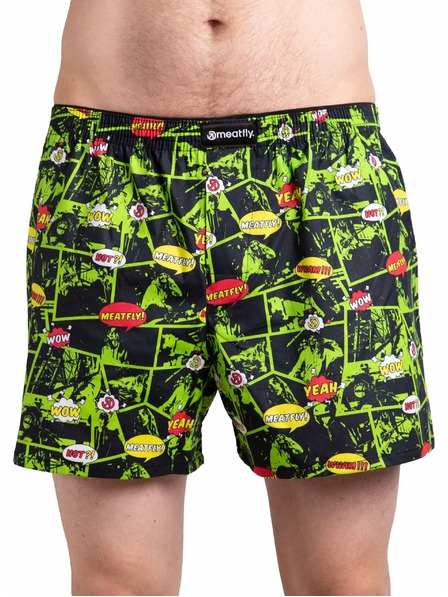 Meatfly Meatfly men's boxers Agostino Green Comics | Green | Size