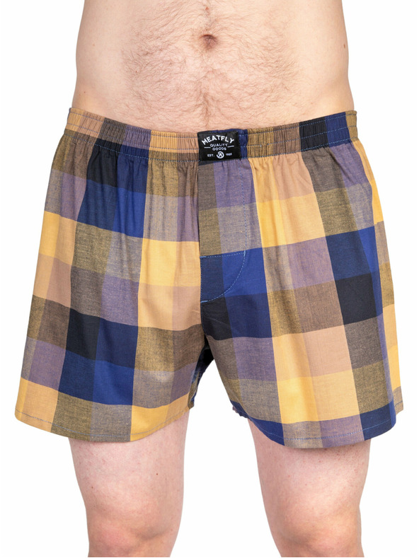 Meatfly Meatfly men's boxers Doug Brown / Blue | Brown | Size