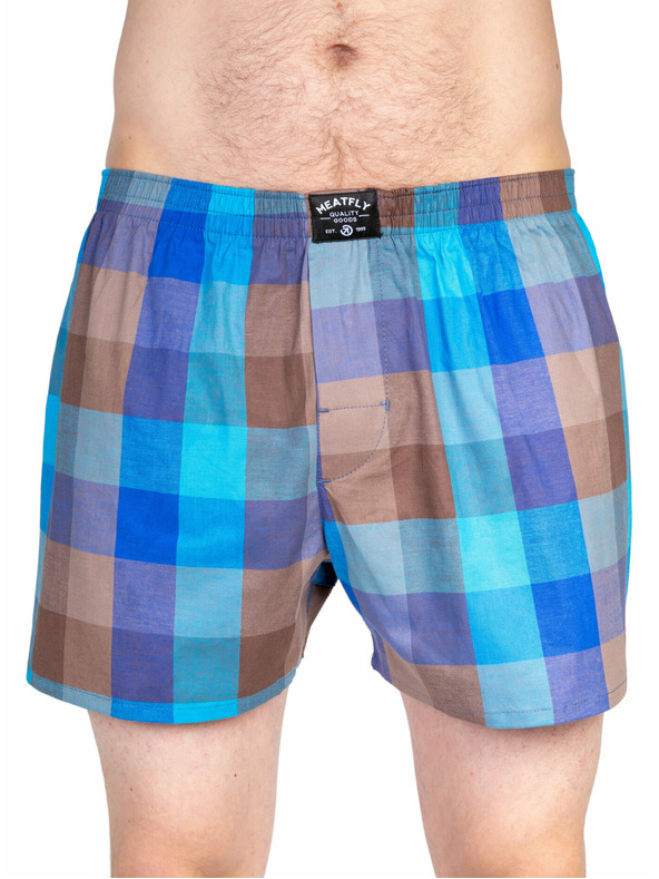 Meatfly Meatfly men's boxers Doug Brown / Blue | Brown | Size