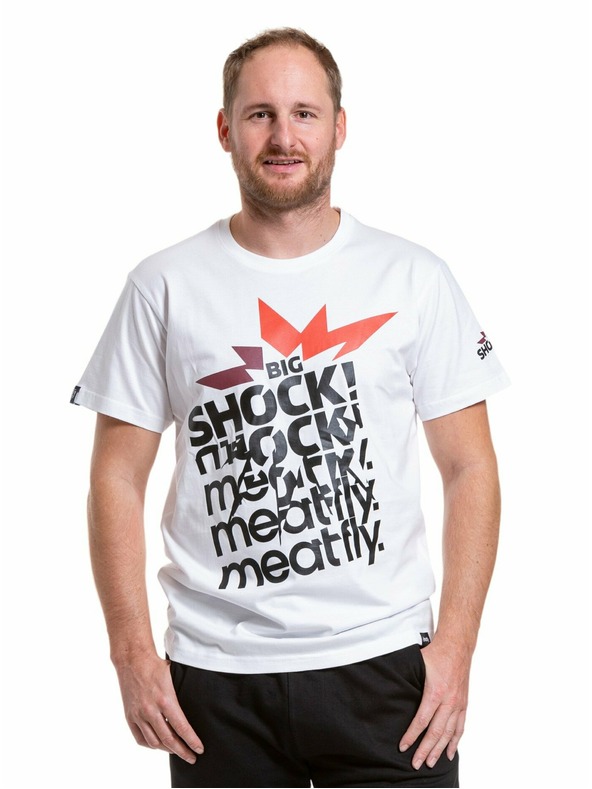 Meatfly Meatfly men's t-shirt Big Shock Shattered White | White | Size
