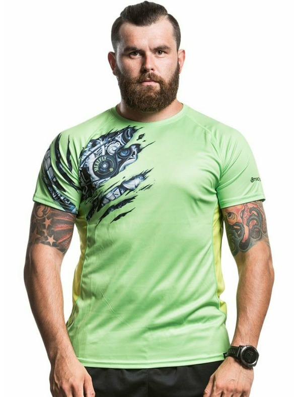 Meatfly Meatfly functional t-shirt Reaper A - Lime green | Green | Size