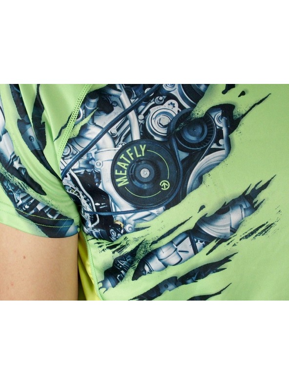 Meatfly Meatfly functional t-shirt Reaper A - Lime green | Green | Size