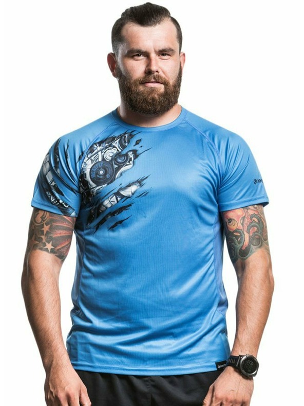 Meatfly Meatfly functional t-shirt Reaper C - Blue | Blue | Size