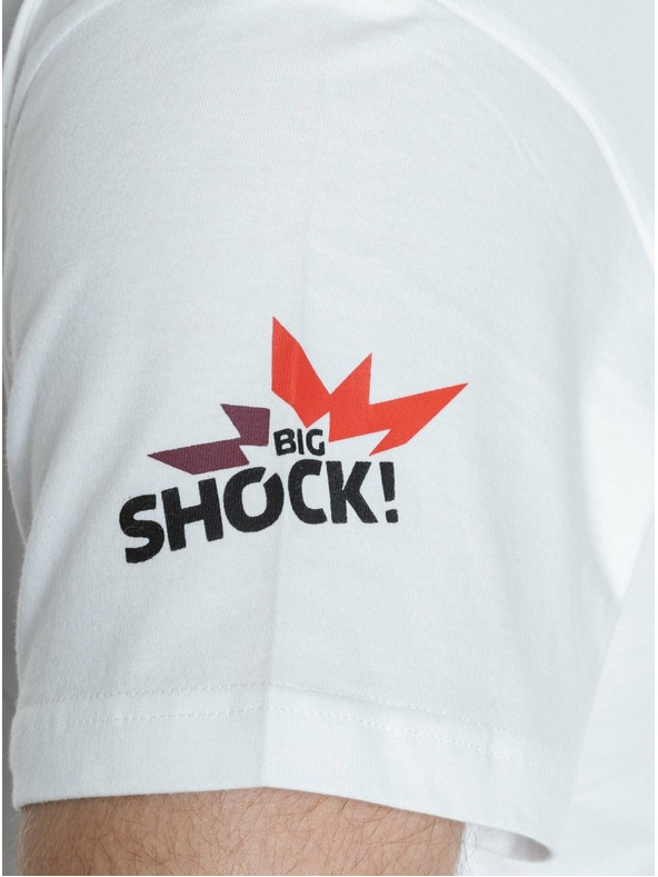 Meatfly Meatfly men's t-shirt Big Shock Kiss White | White | Size