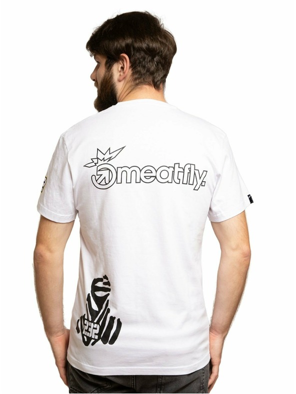 Meatfly Meatfly men's t-shirt Big Shock Dakar White | White | Size M | 100% cotton